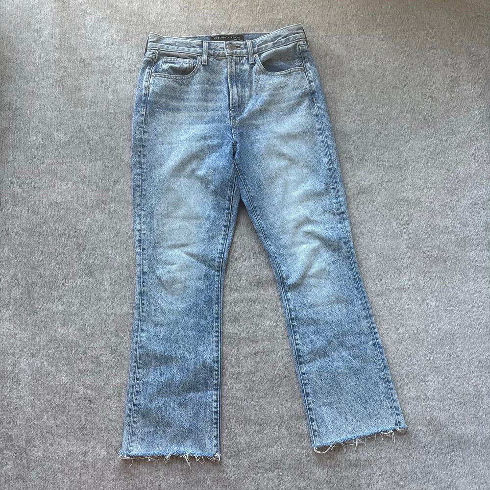Veronica Beard Carly Kick Flare High Rise Denim Jeans